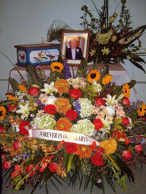 Picture of Frank's flower table